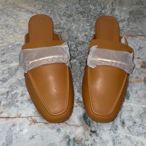 NWOT Brown Mule Loafers